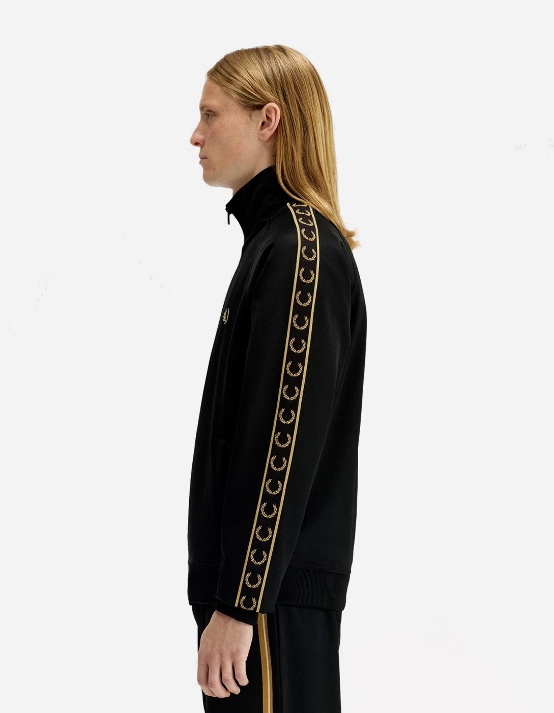Chaqueta FRED PERRY J5557 - Black/Champagne