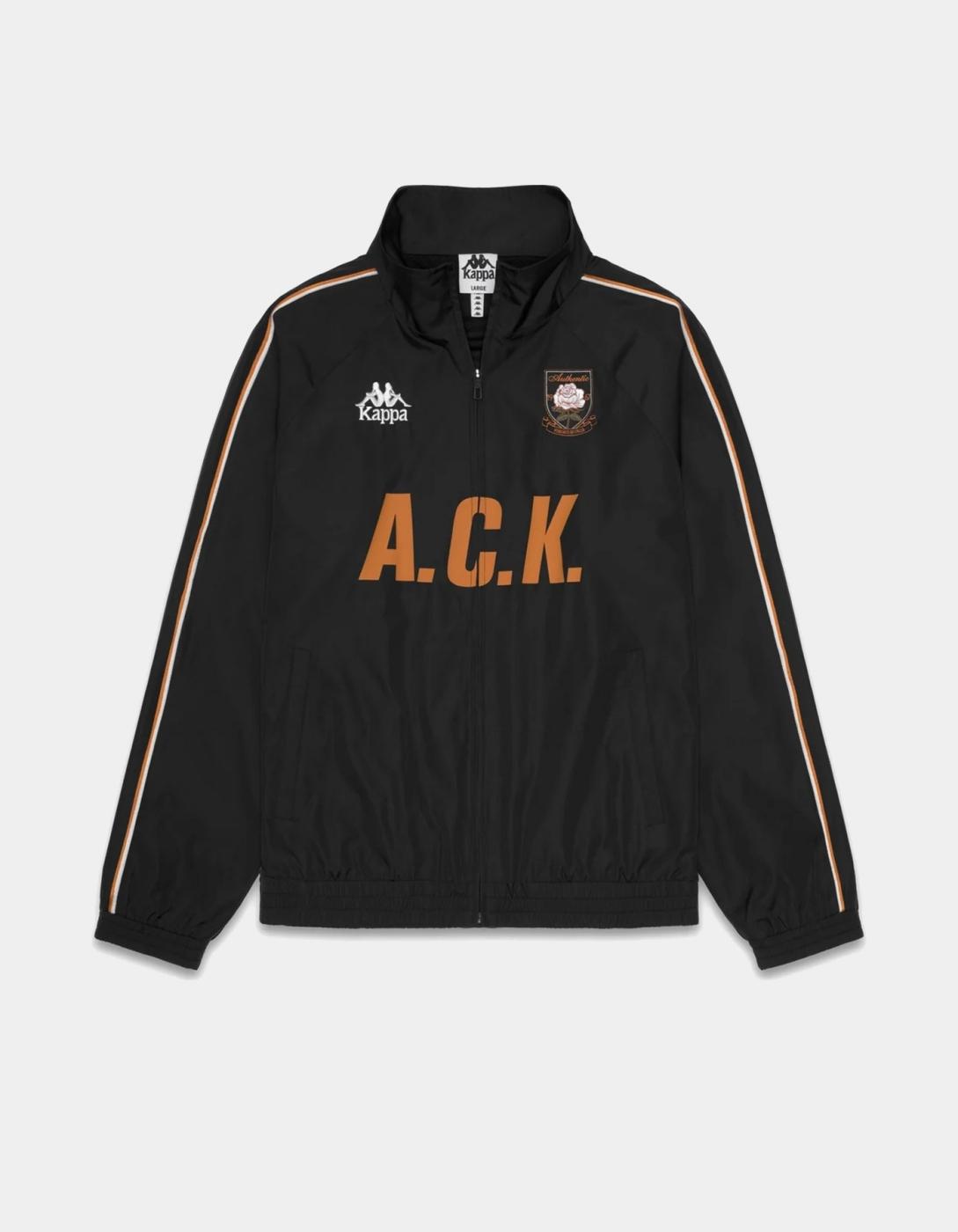 Chubasquero KAPPA AUTHENTIC ORSAL - Black/Orange Desert