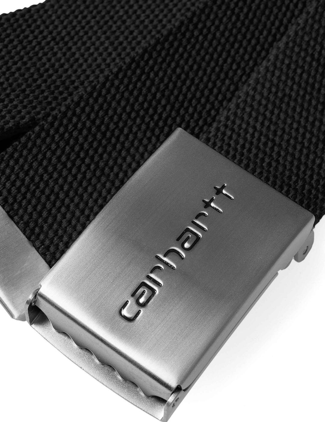 Cinturón CARHARTT WIP CLIP CHROME - Black