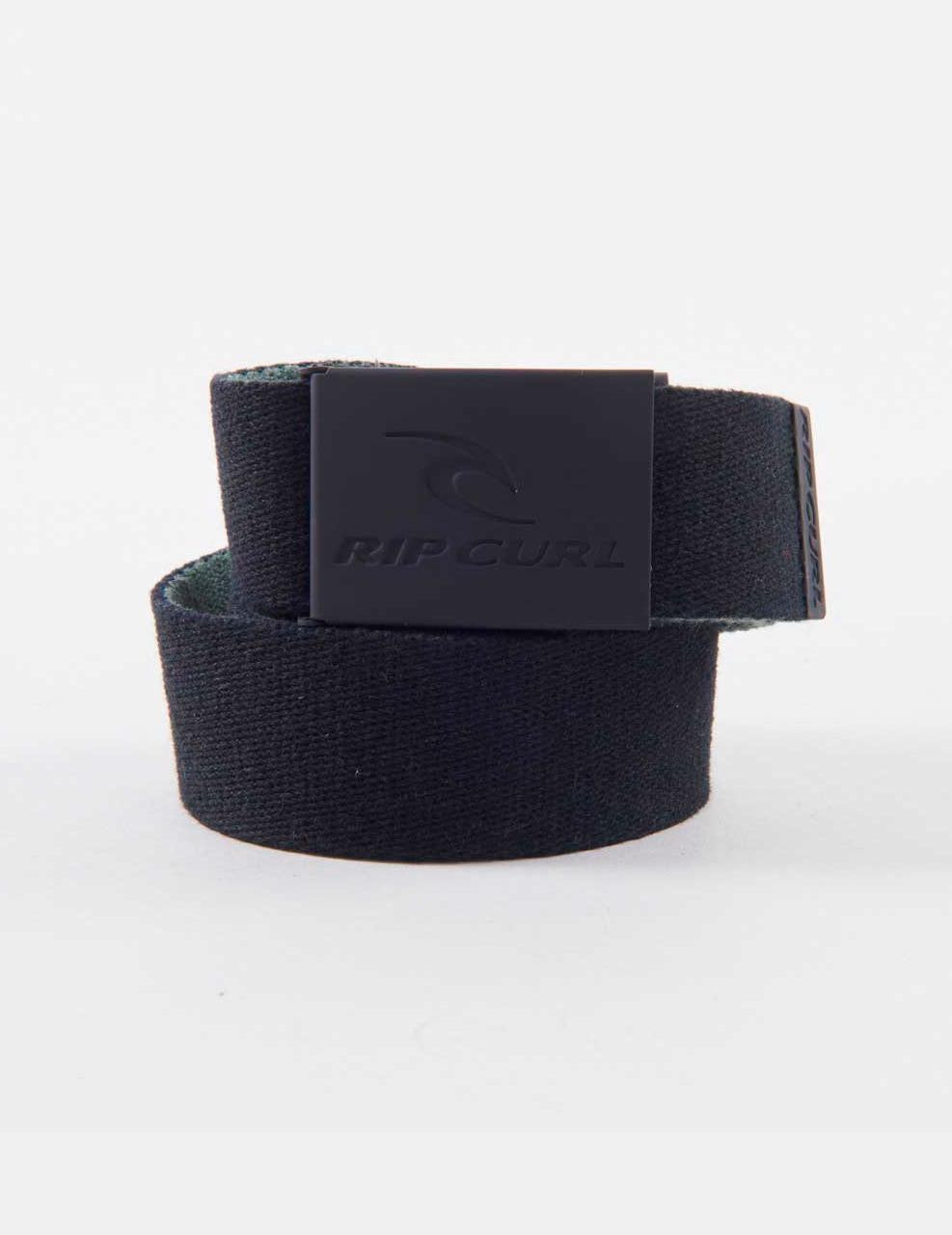 Cinturón RIP CURL SNAP REVO WEBBED - Black/Olive