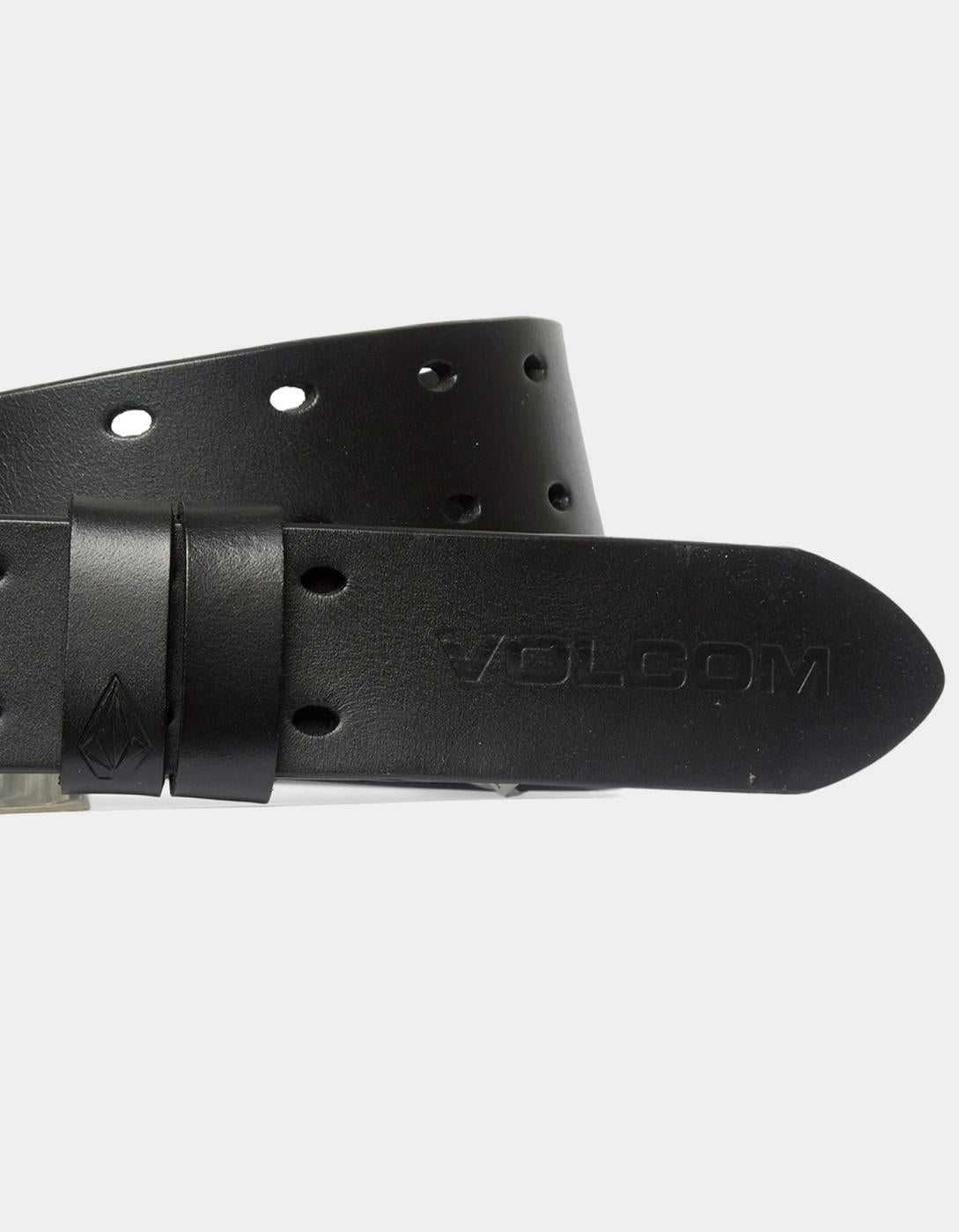 Cinturón VOLCOM TWO SPIKE LEATHER - Black