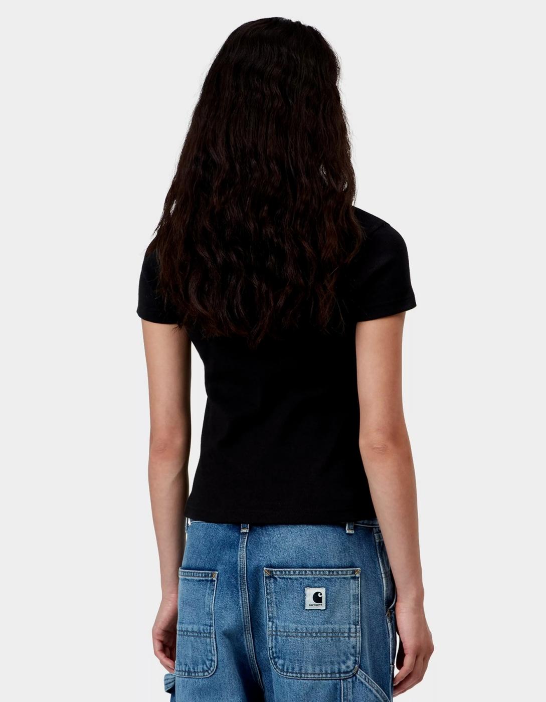 Cta. CARHARTT WIP W' SMALL HEART PATCH - Black / Black
