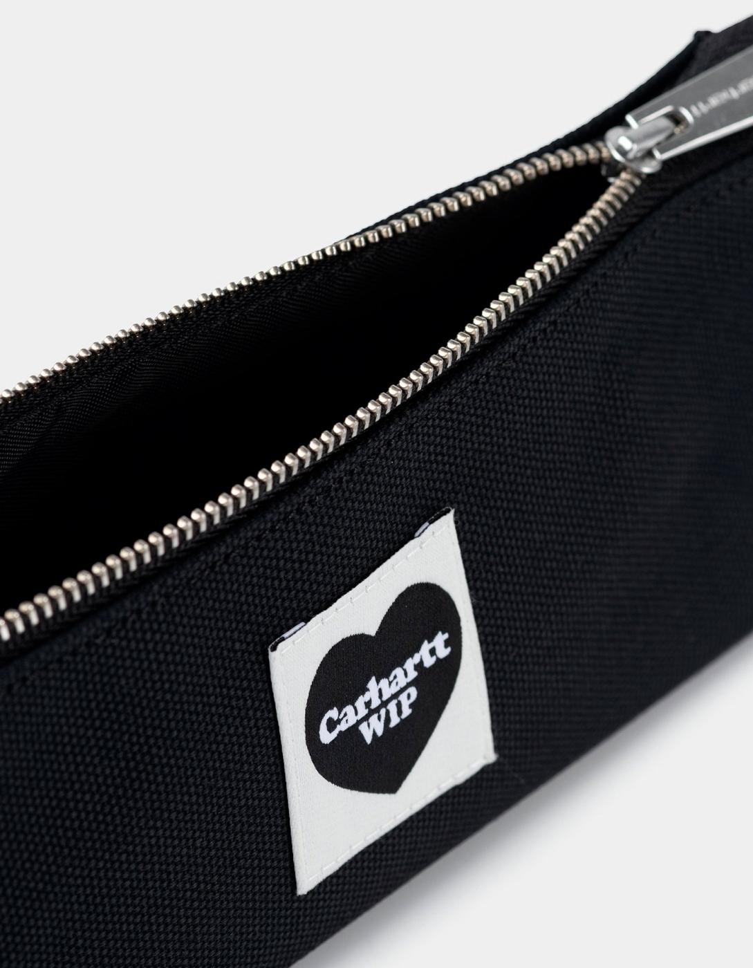 Estuche CARHARTT WIP HEART PENCIL CASE- Black