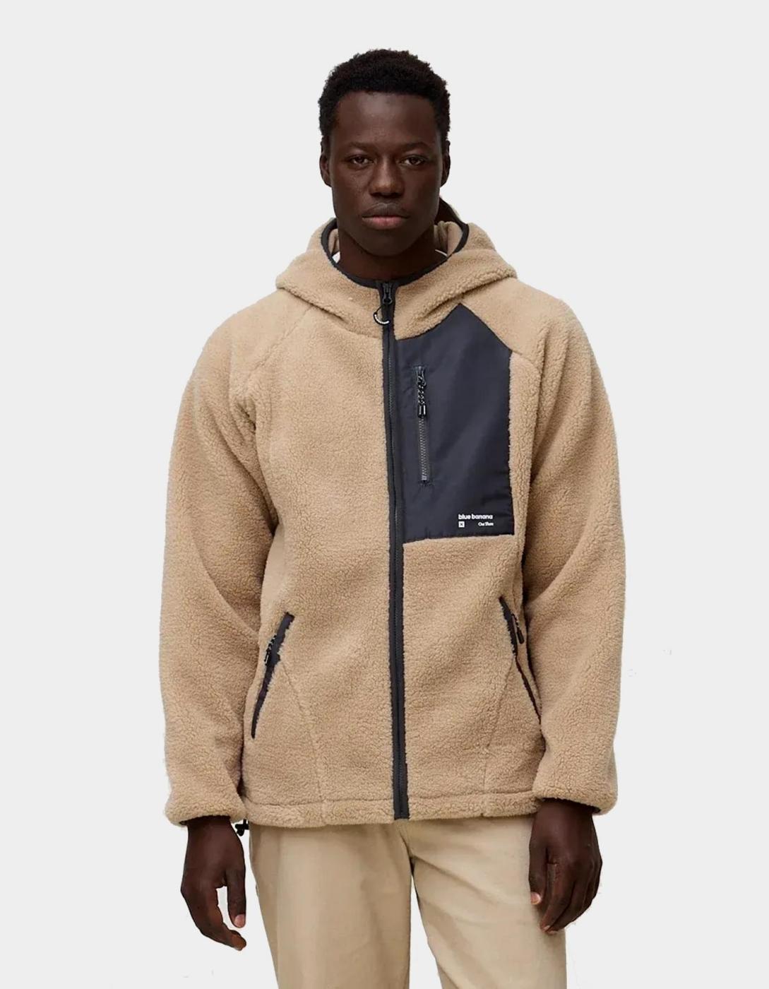 Forro Polar BLUE BANANA CAVE - Camel