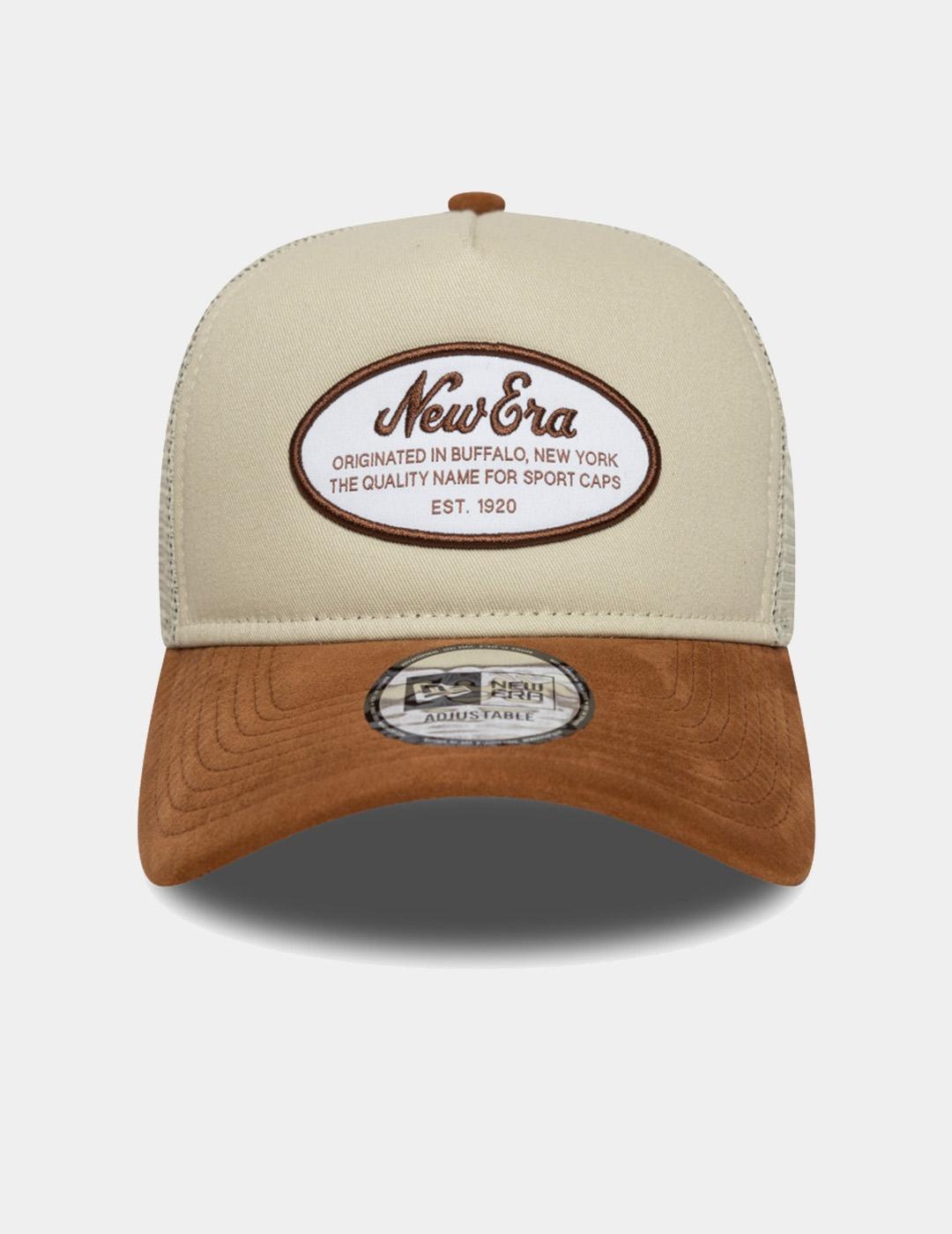 Gorra NEW ERA OVAL PATCH SUEDE TRUCKER NEWERA - Light Bei