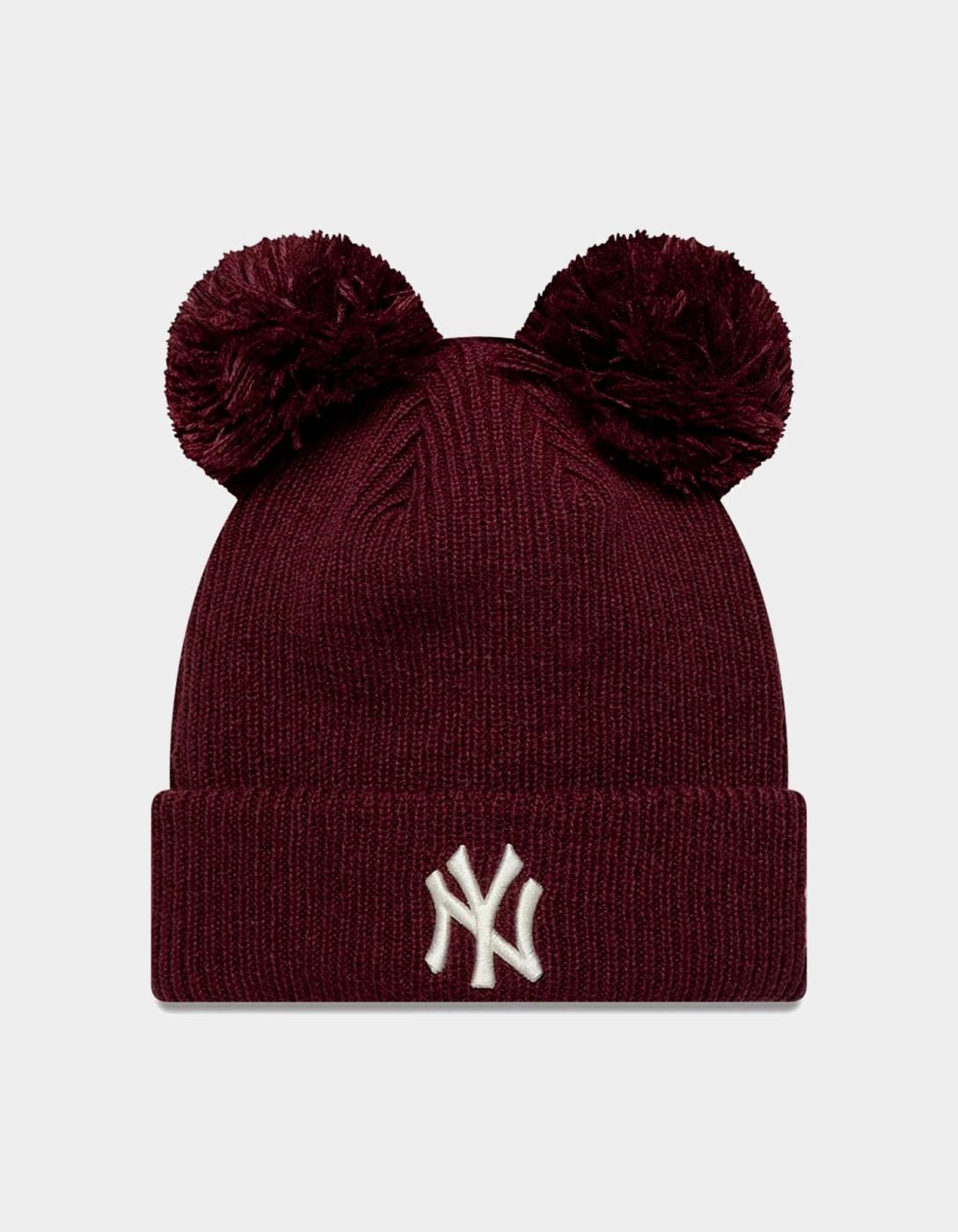 Gorro WMNS DOUBLE POM NEYYAN - Dark Red