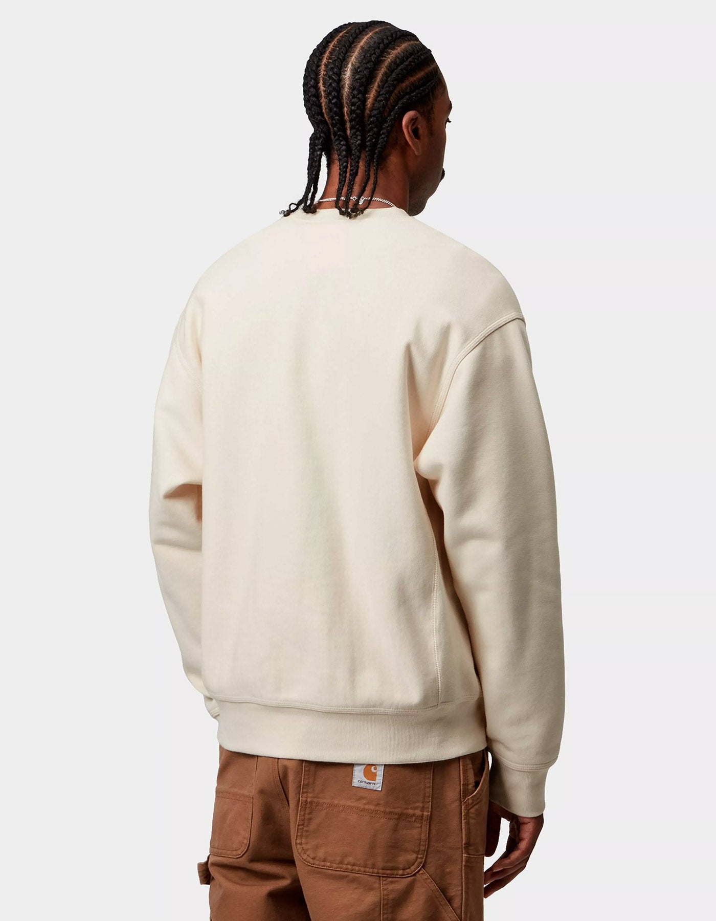Sudadera Crew AMERICAN SCRIPT - Natural