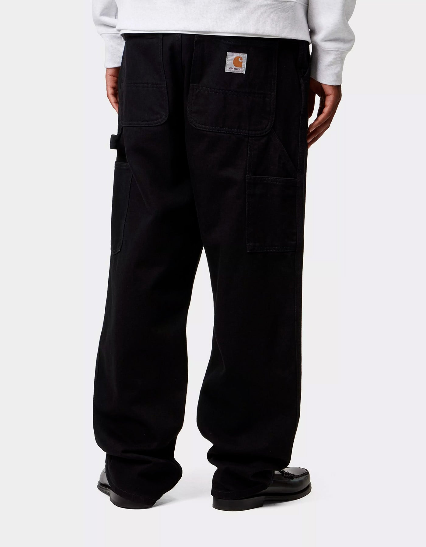 Pantalón CARHARTT WIP SINGLE KNEE - Black Rinsed