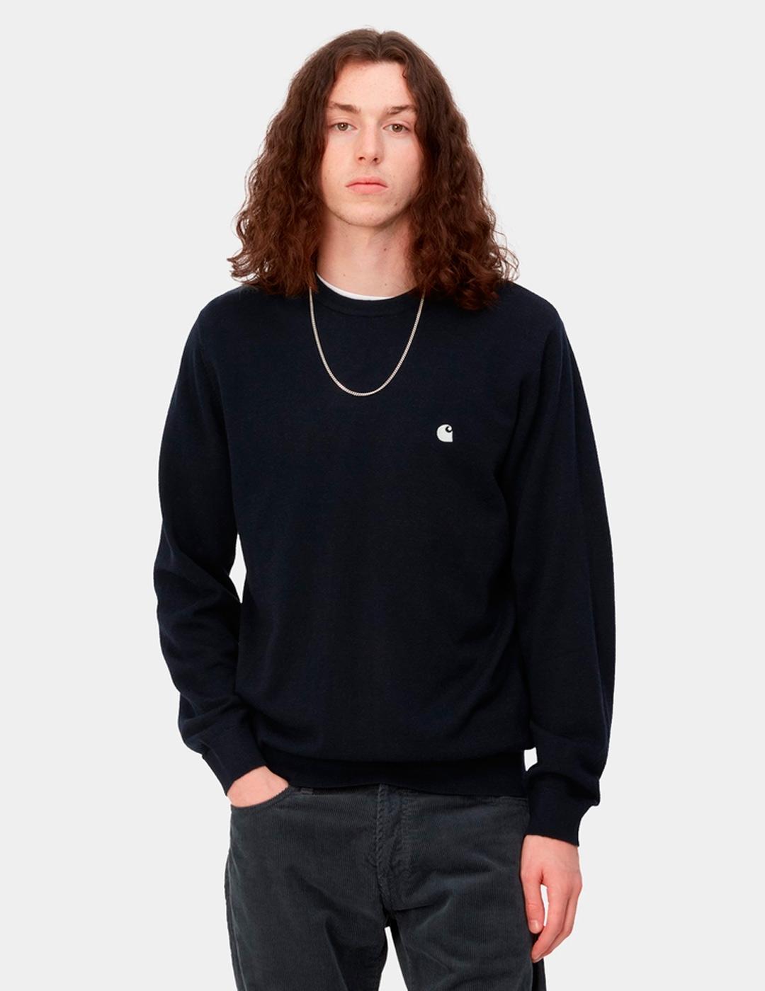 Jersey CARHARTT WIP MADISON - Dark Navy/Wax