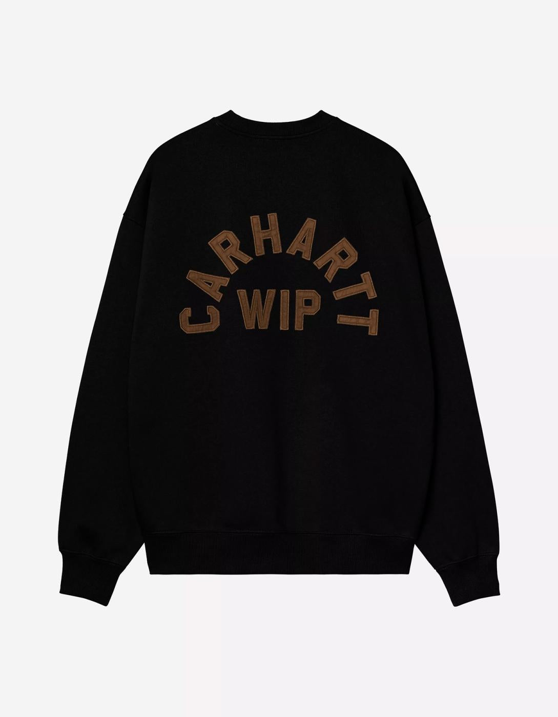 Jersey CARHARTT WIP ARCH SCRIPT - Black / Hamilton Brown