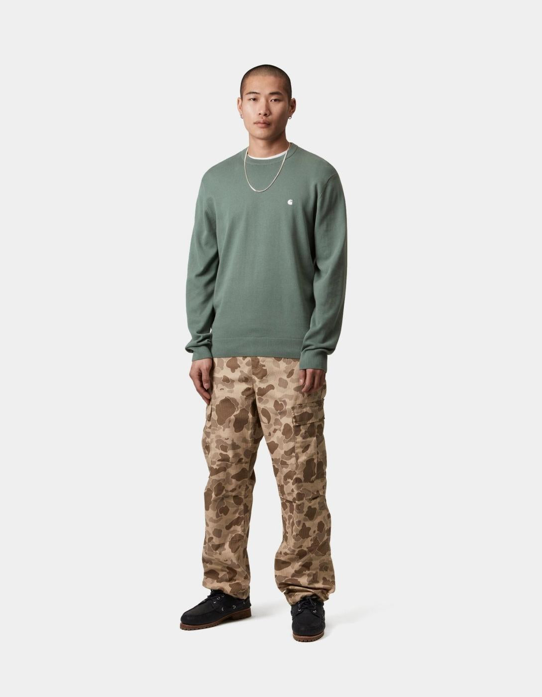 Jersey CARHARTT WIP MADISON - Silver Pine / White