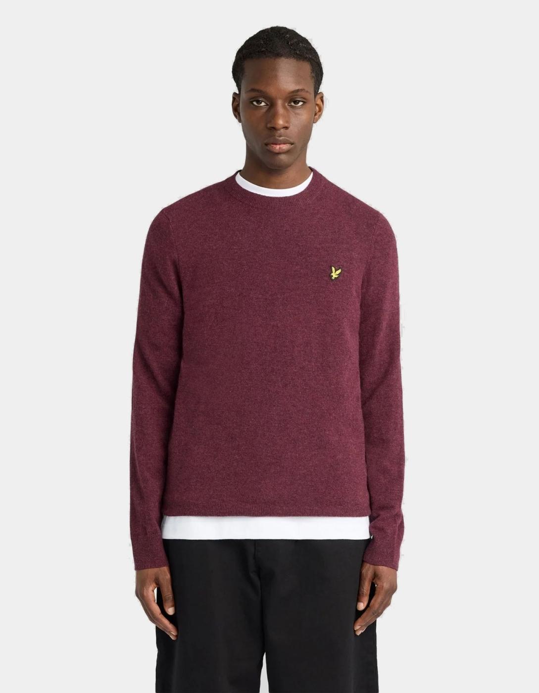 Jersey LYLE&SCOTT KN2114VC - Beetroot Marl