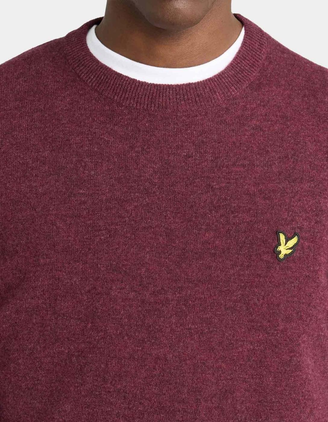 Jersey LYLE&SCOTT KN2114VC - Beetroot Marl