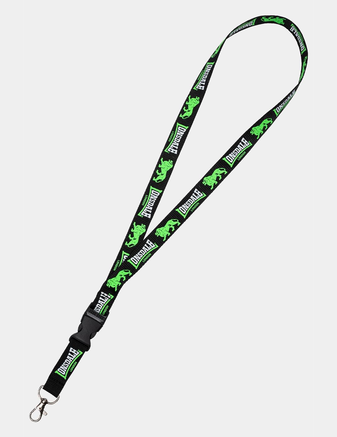 Llavero Lonsdale PEMBURY - Black/Neon Green/White