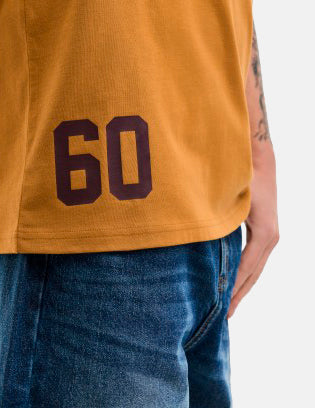 Camiseta LONSDALE GRUTING - Ochre/Oxblood
