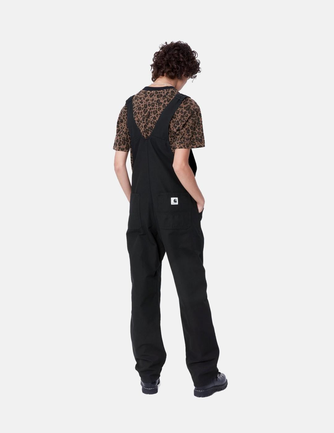 Mono CARHARTT WIP W' BIB OVERALL - Black Rinsed