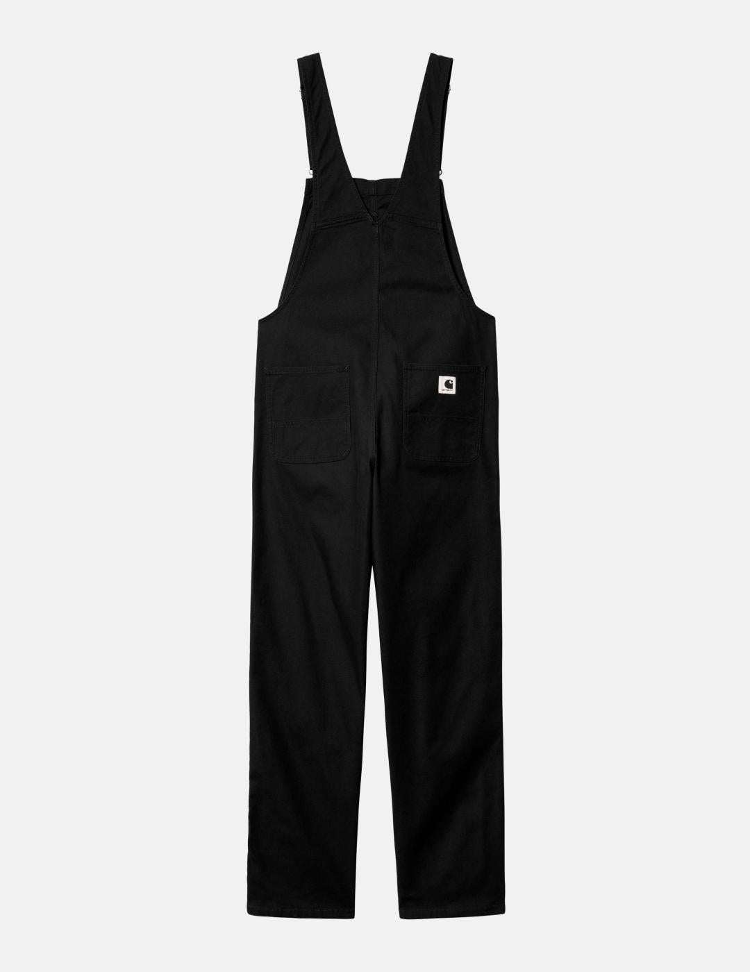 Mono CARHARTT WIP W' BIB OVERALL - Black Rinsed