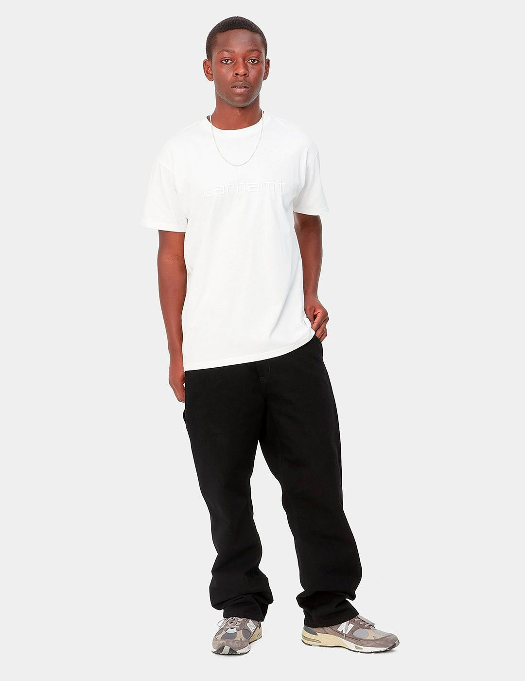 Pantalón CARHARTT WIP SINGLE KNEE - Black Rinsed