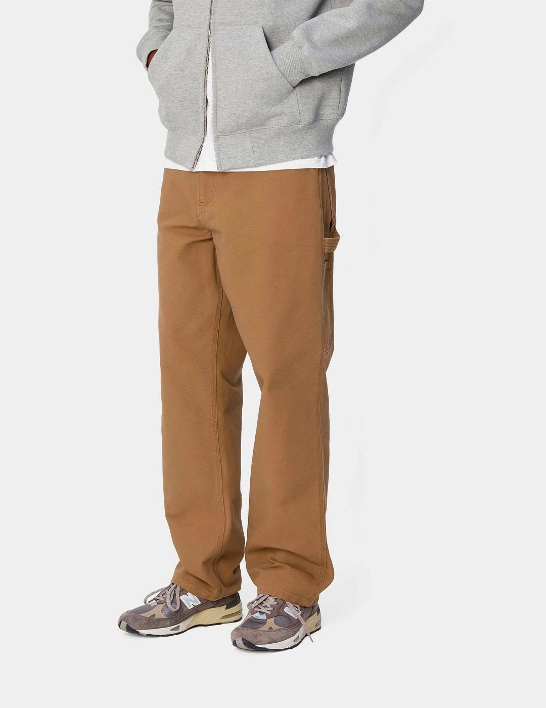 Pantalón CARHARTT WIP SINGLE KNEE - Hamilton Brown Rigid