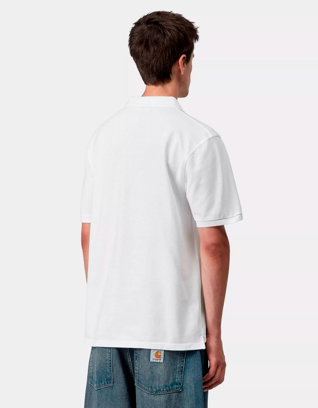 Polo CARHARTT WIP AMERICAN SCRIPT - White