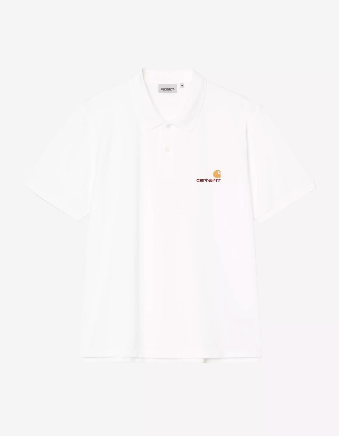 Polo CARHARTT WIP AMERICAN SCRIPT - White