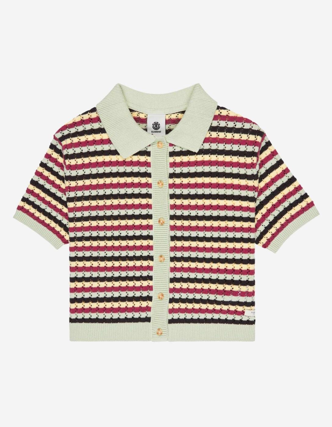 Polo ELEMENT CROCHET STRIPES - Tarmac