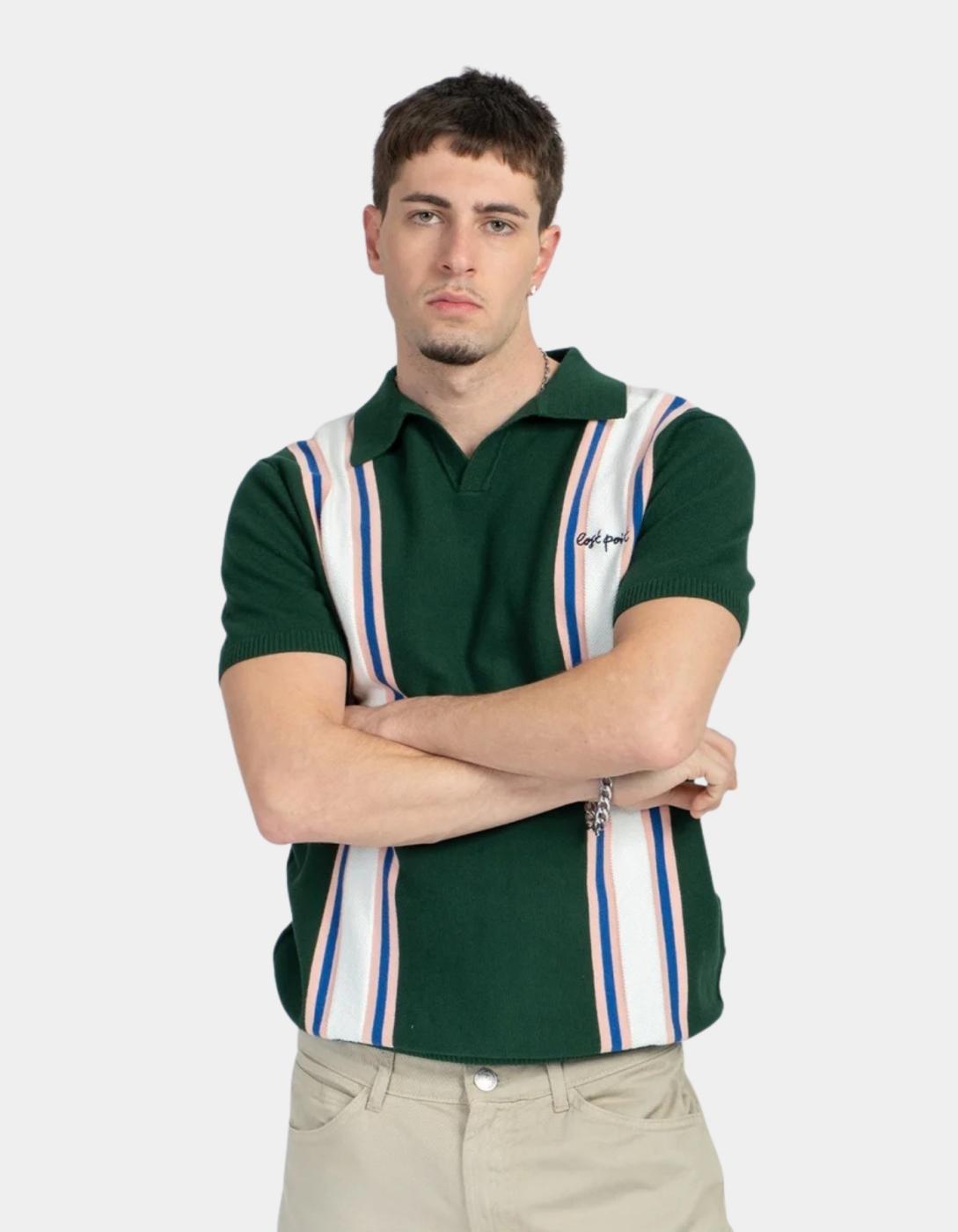 Polo KAOTIKO LOST POINT - Green/Ivory