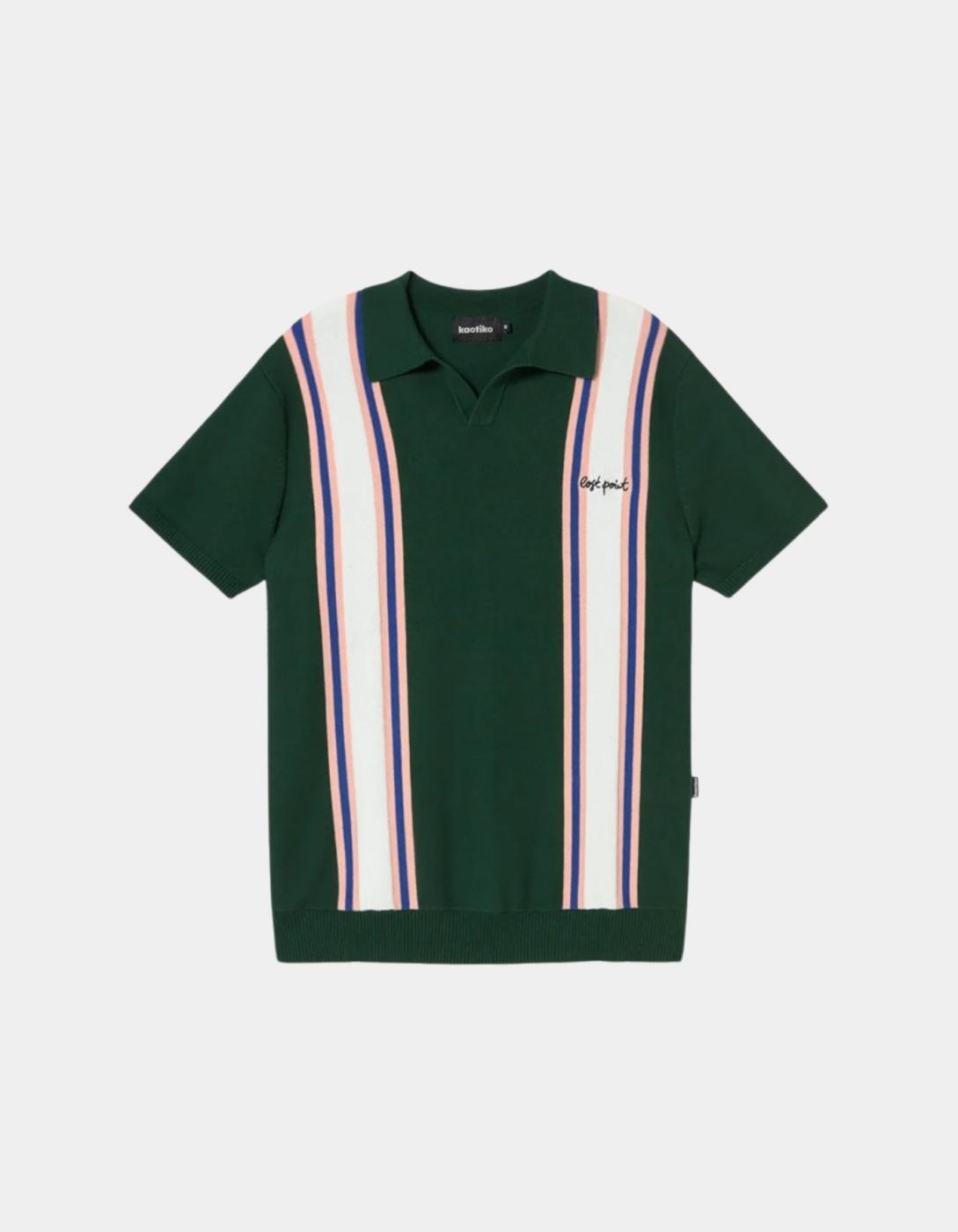 Polo KAOTIKO LOST POINT - Green/Ivory
