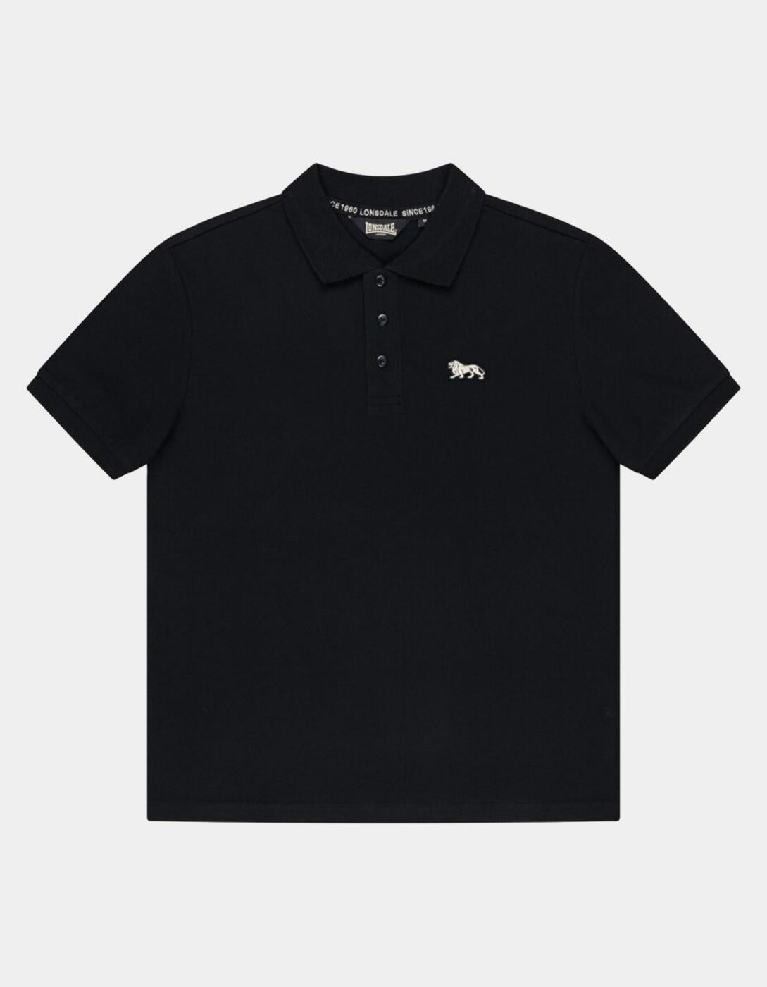 Polo LONSDALE CHINGFORD - Black/Ecru