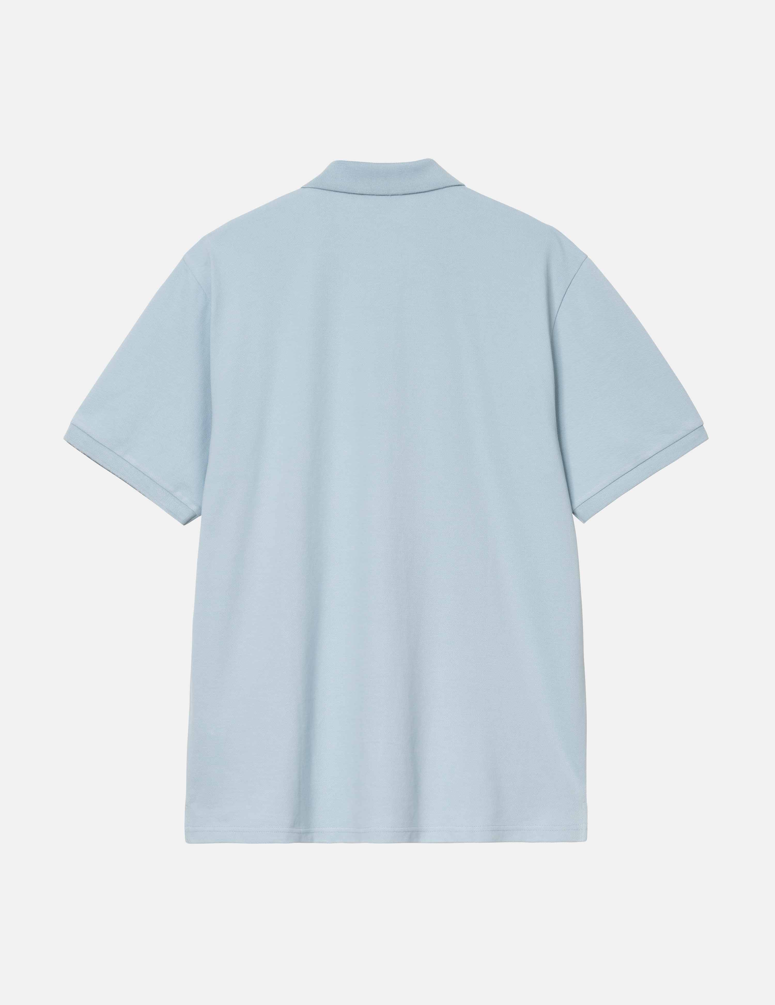 Polo CARHARTT WIP SCRIPT - Blue Fog / White