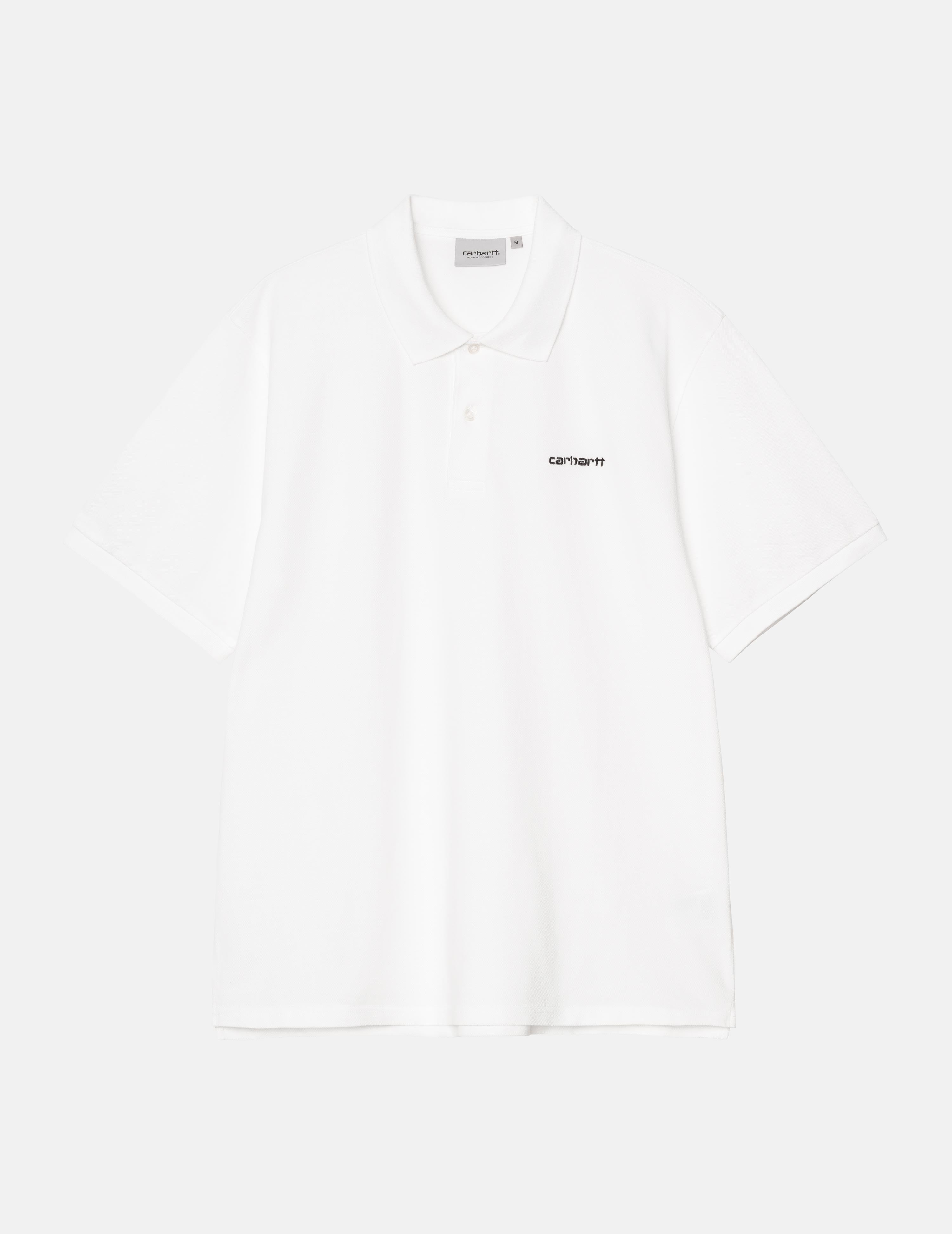 Polo CARHARTT WIP SCRIPT - White / Black