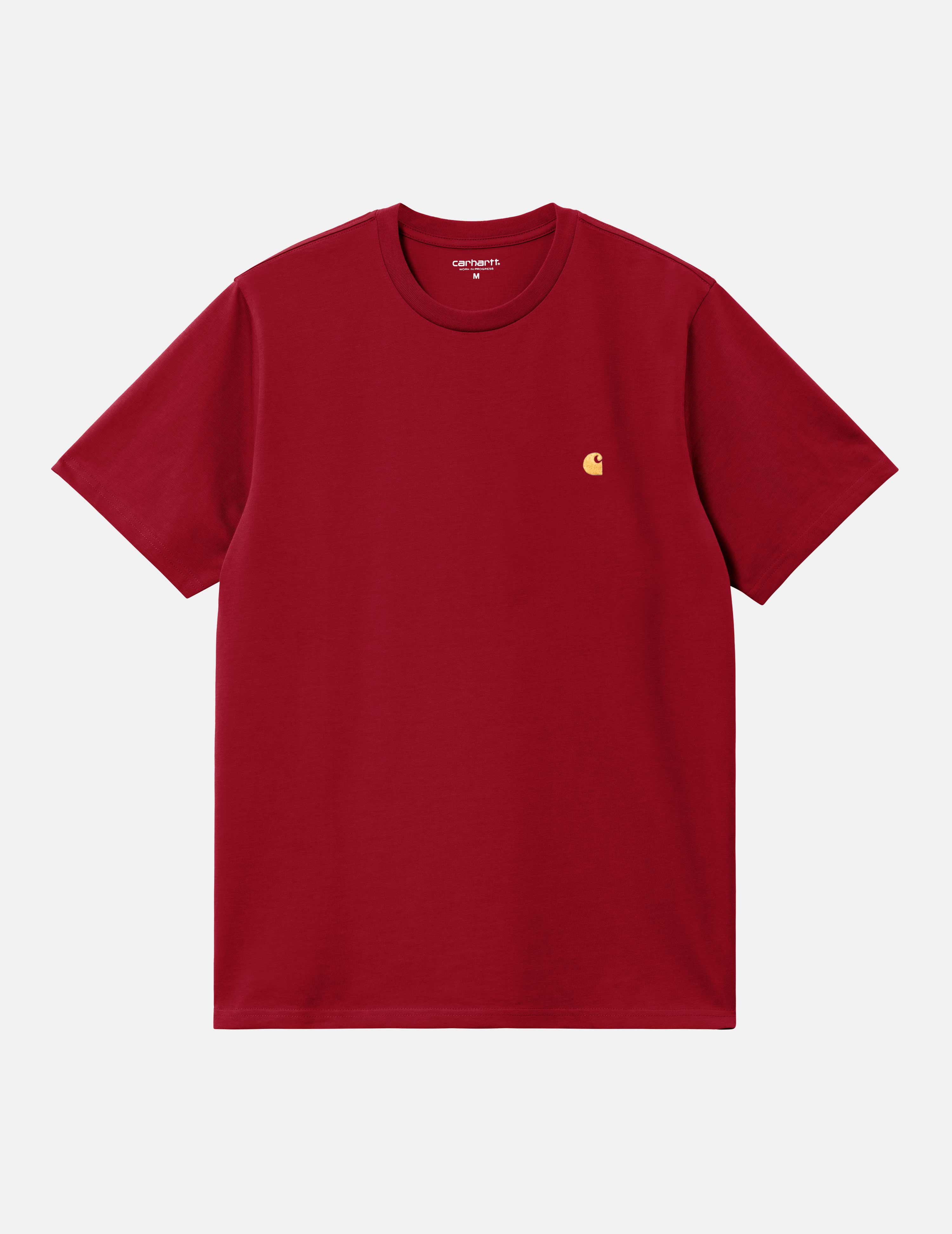 Camiseta CARHARTT WIP CHASE - Scarlet / Gold
