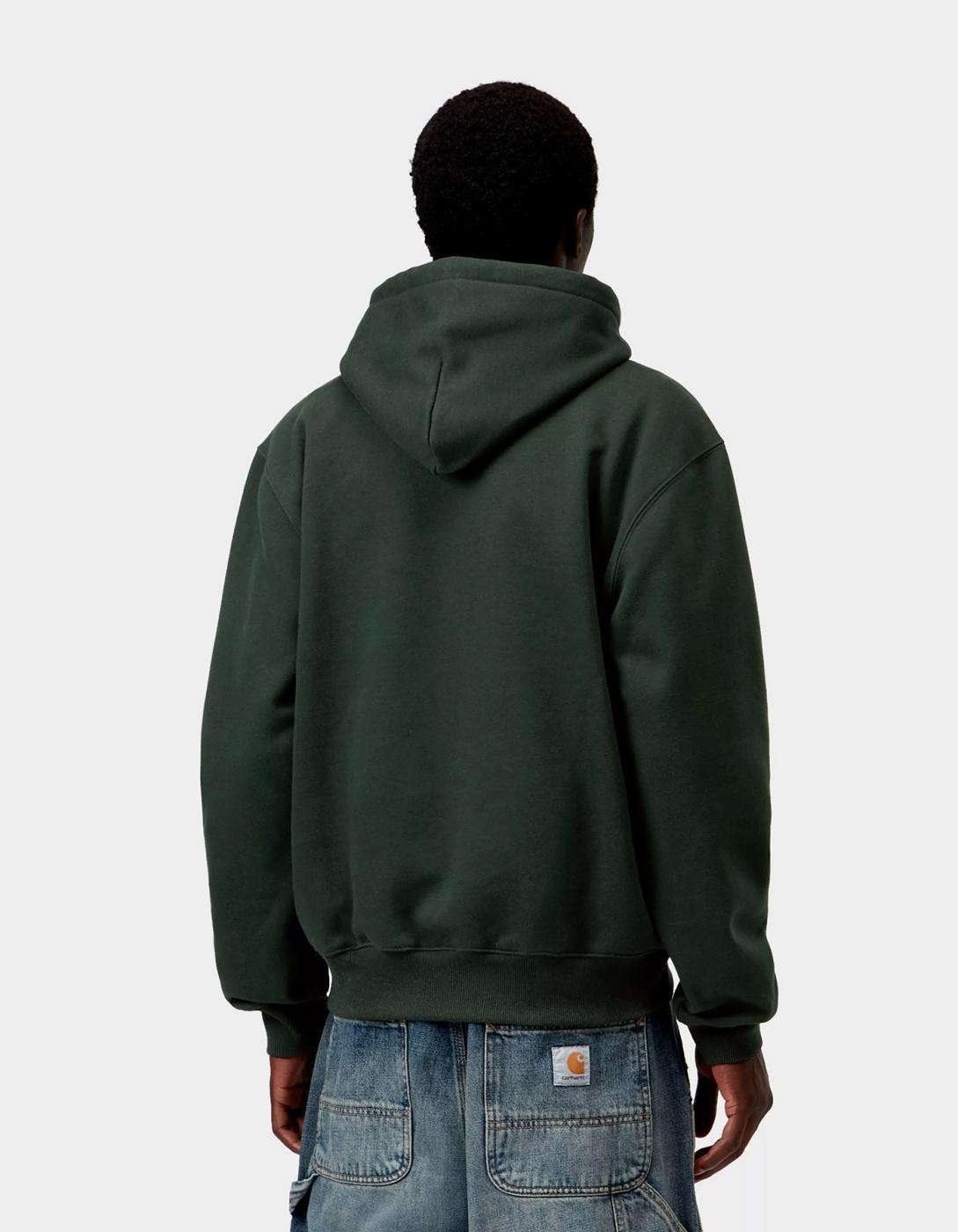Sud. Cap. CARHARTT SWEAT - Dark Scarab / Palisande
