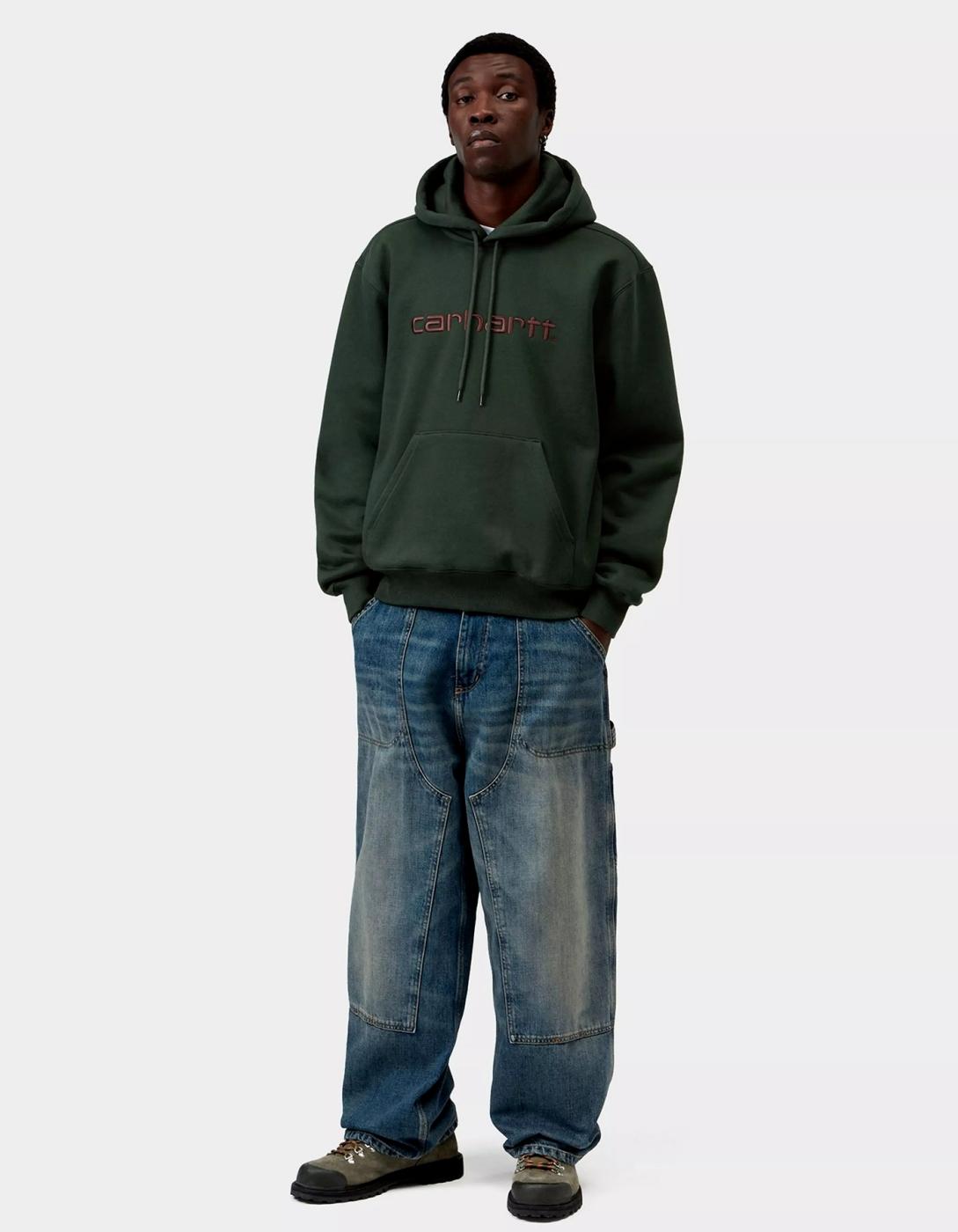 Sud. Cap. CARHARTT SWEAT - Dark Scarab / Palisande