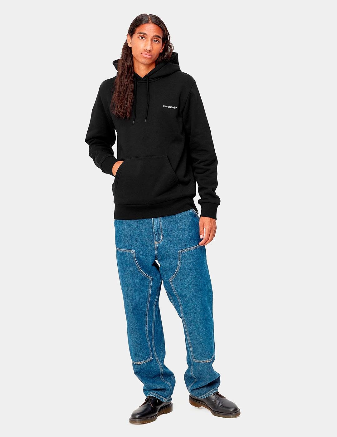 Sud. Capucha CARHARTT WIP SCRIPT EMBROIDERY - Black/White
