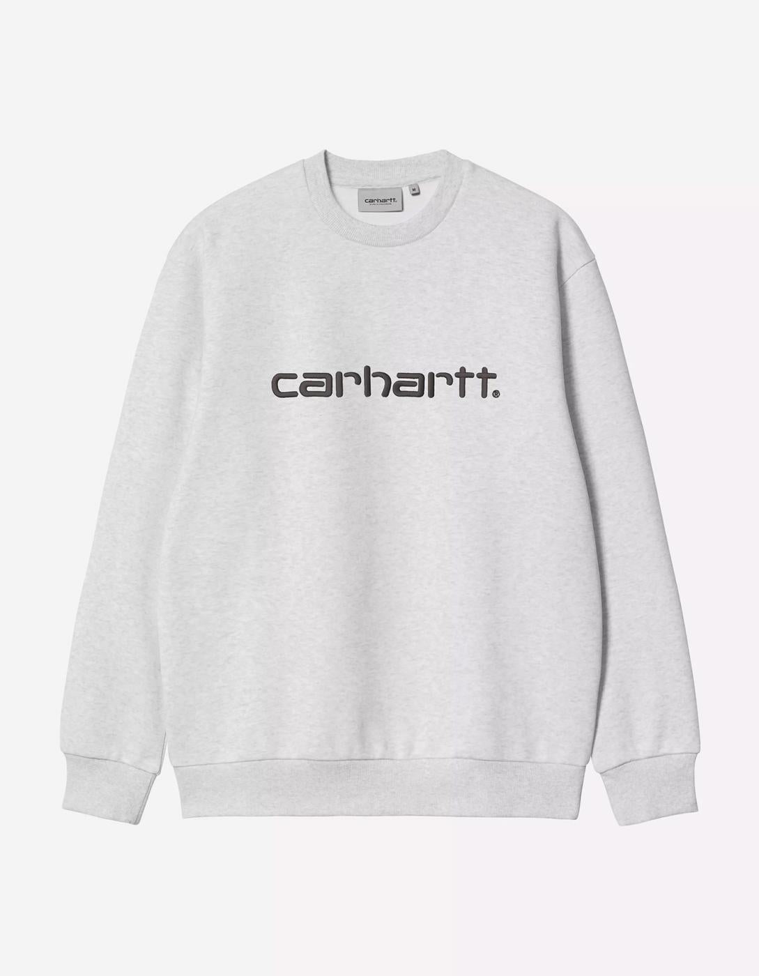 Sud. Crew CARHARTT WIP SWEAT - Ash Heather / Graphite