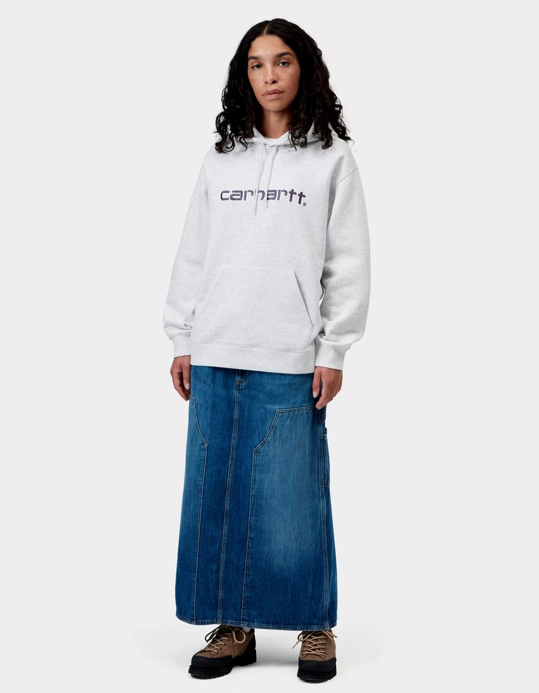 Sud. W' HOODED CARHARTT WIP - Ash Heather / Cozy Purpl