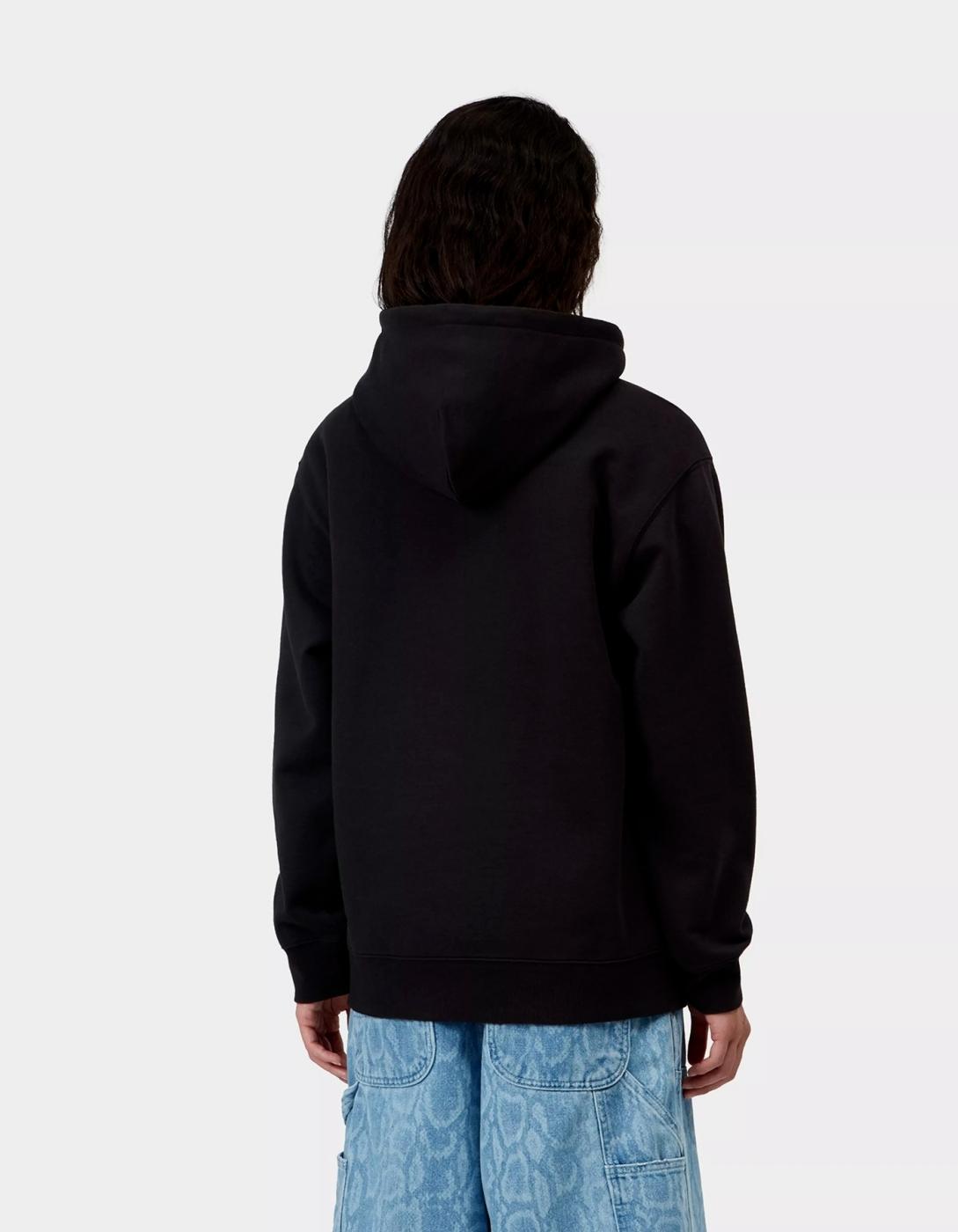 Sud. W' HOODED CARHARTT WIP - Black / Hortensia