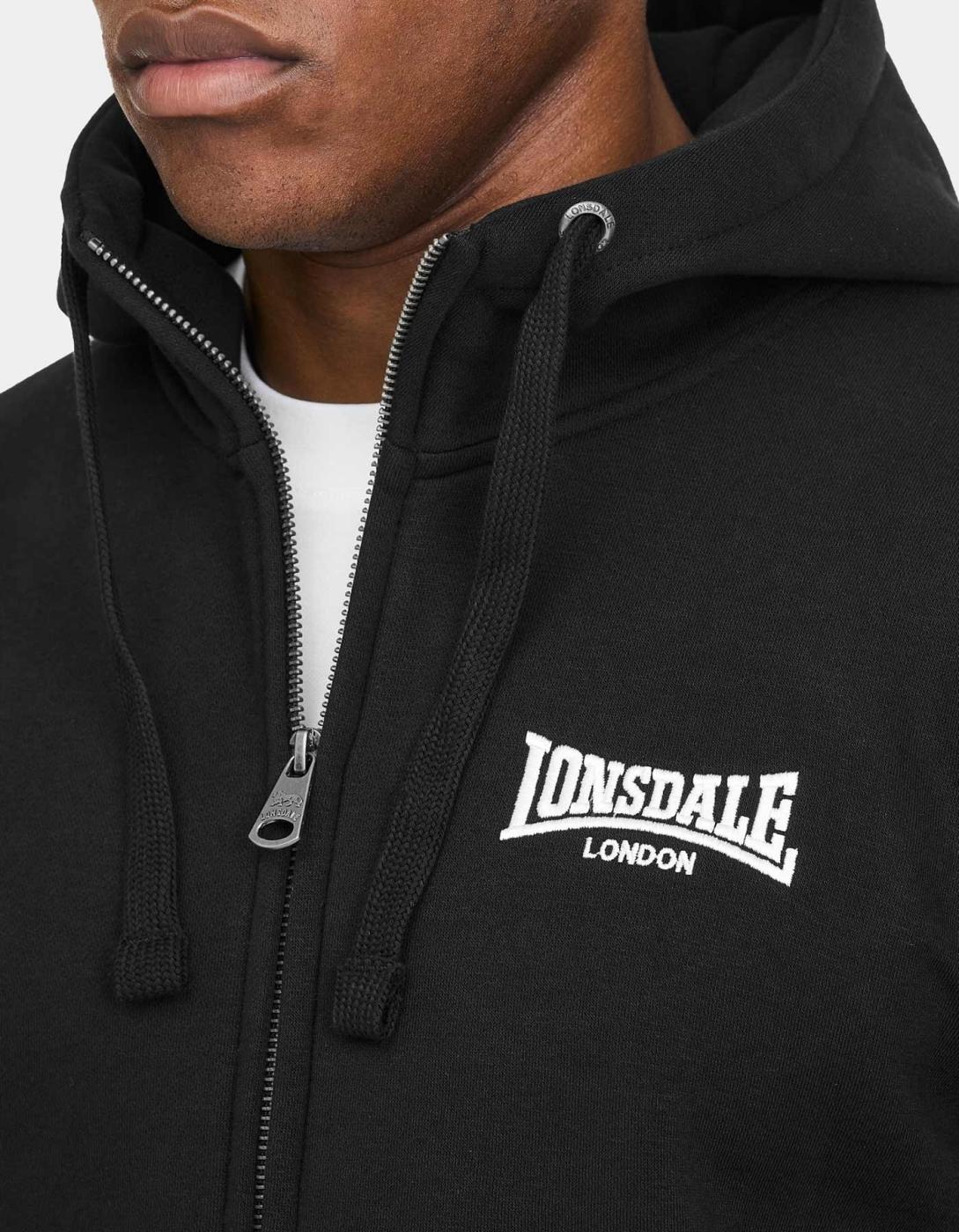 Sudadera Cap. Abierta BURRARD - Black/White