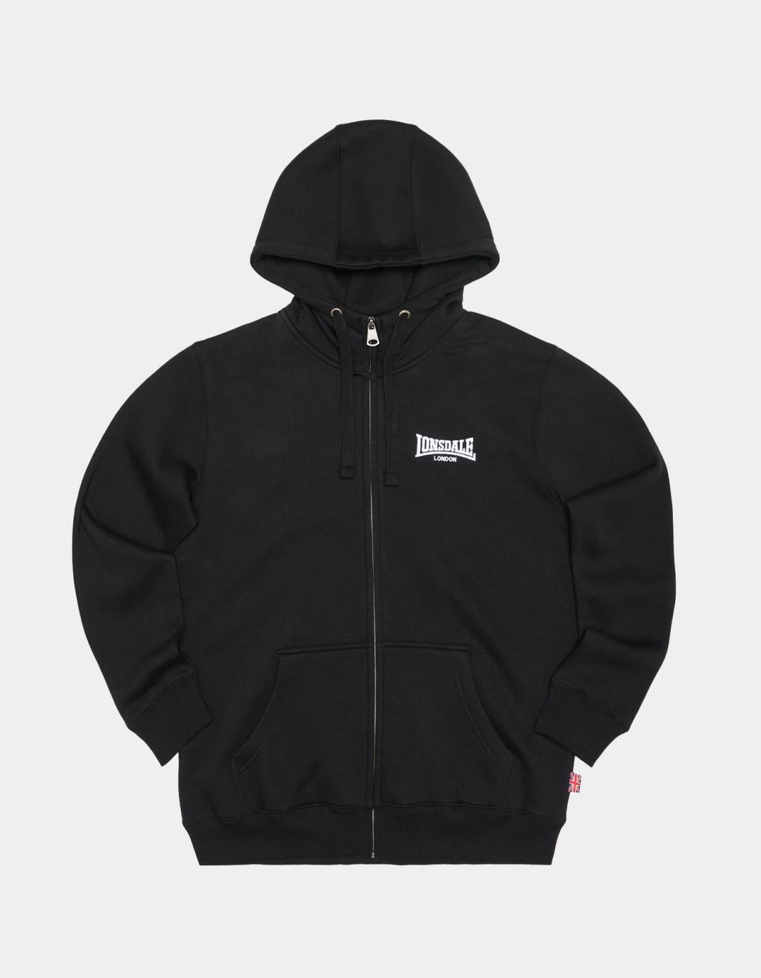 Sudadera Cap. Abierta BURRARD - Black/White