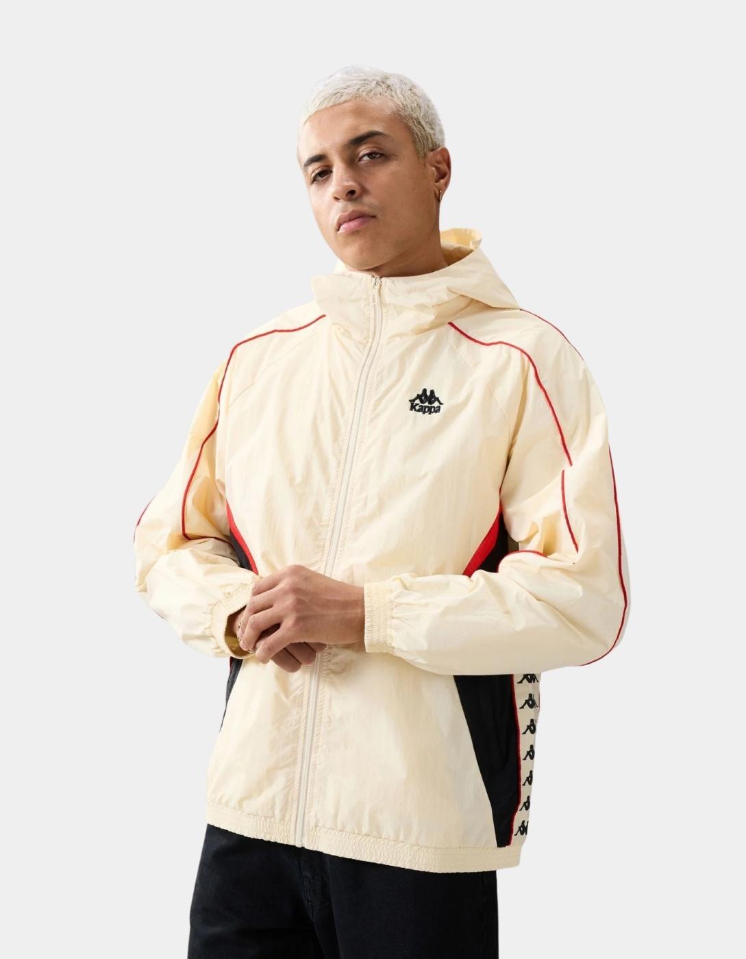 Sudadera Cap. Abierta SILAS - Beige Butter/Red Md