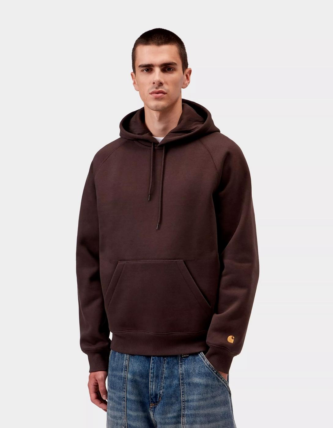 Sudadera Cap. CHASE SWEAT- Palisander / Gold