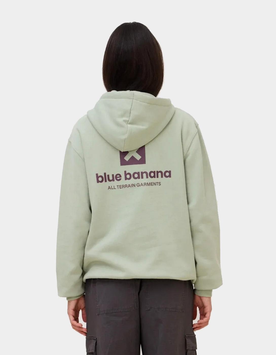 Sudadera Capucha BLUE BANANA CORE - Sage