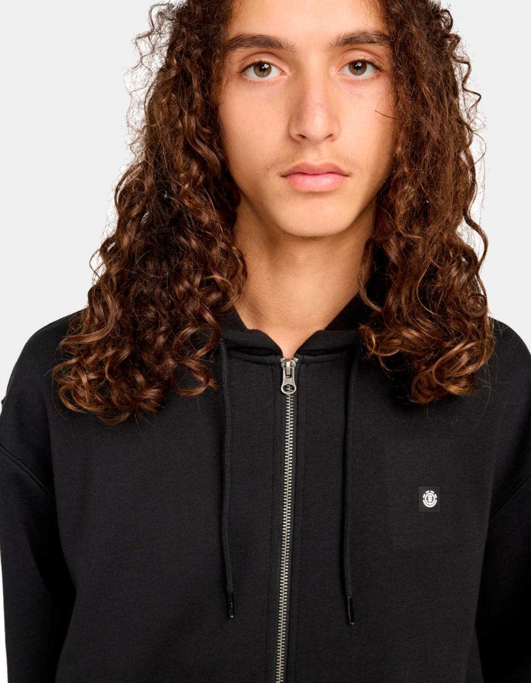Sudadera Capucha ELEMENT Abierta ICON RAIN - Flint Black