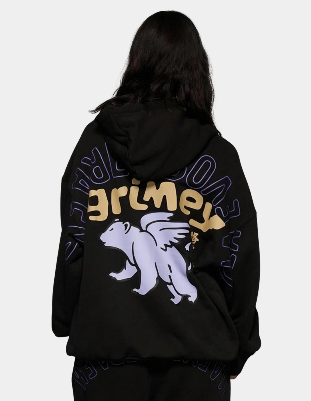 Sudadera Capucha GRIMEY CONCREAT JUNGLE - Black
