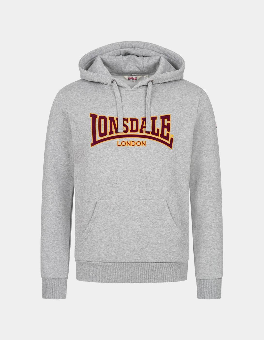 Sudadera Capucha LONSDALE CLASSIC LL002 - Marl Grey