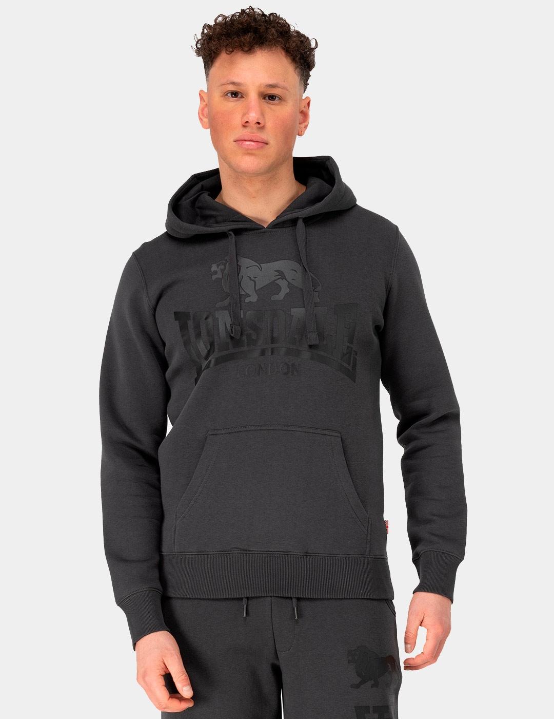 Sudadera Capucha LONSDALE GO SPORT 2 - Anthracite/Black