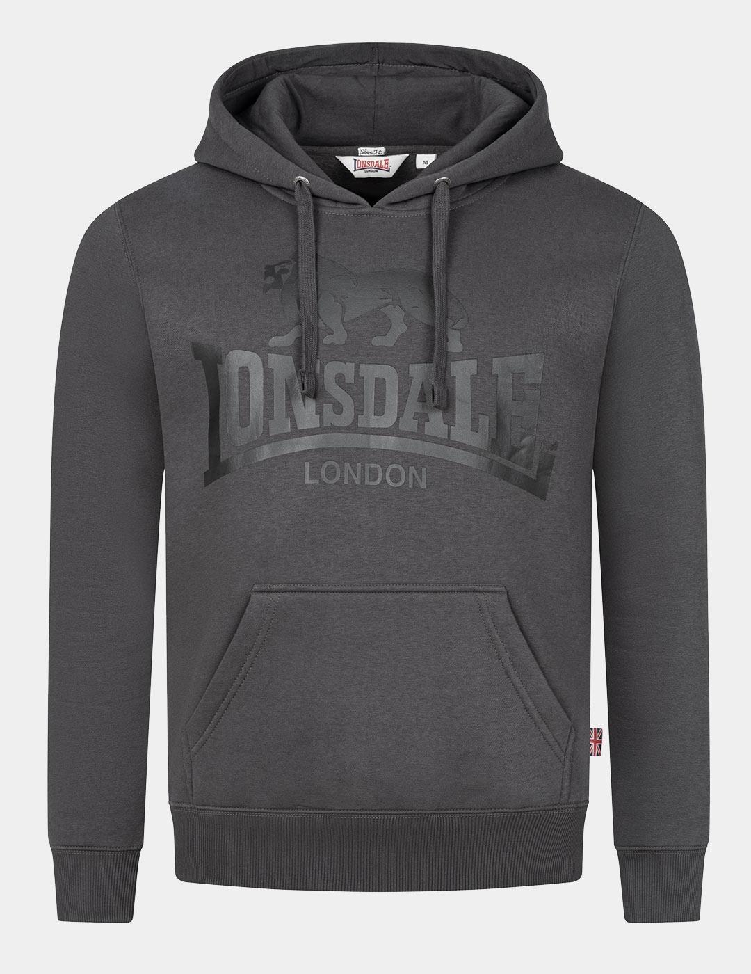 Sudadera Capucha LONSDALE GO SPORT 2 - Anthracite/Black