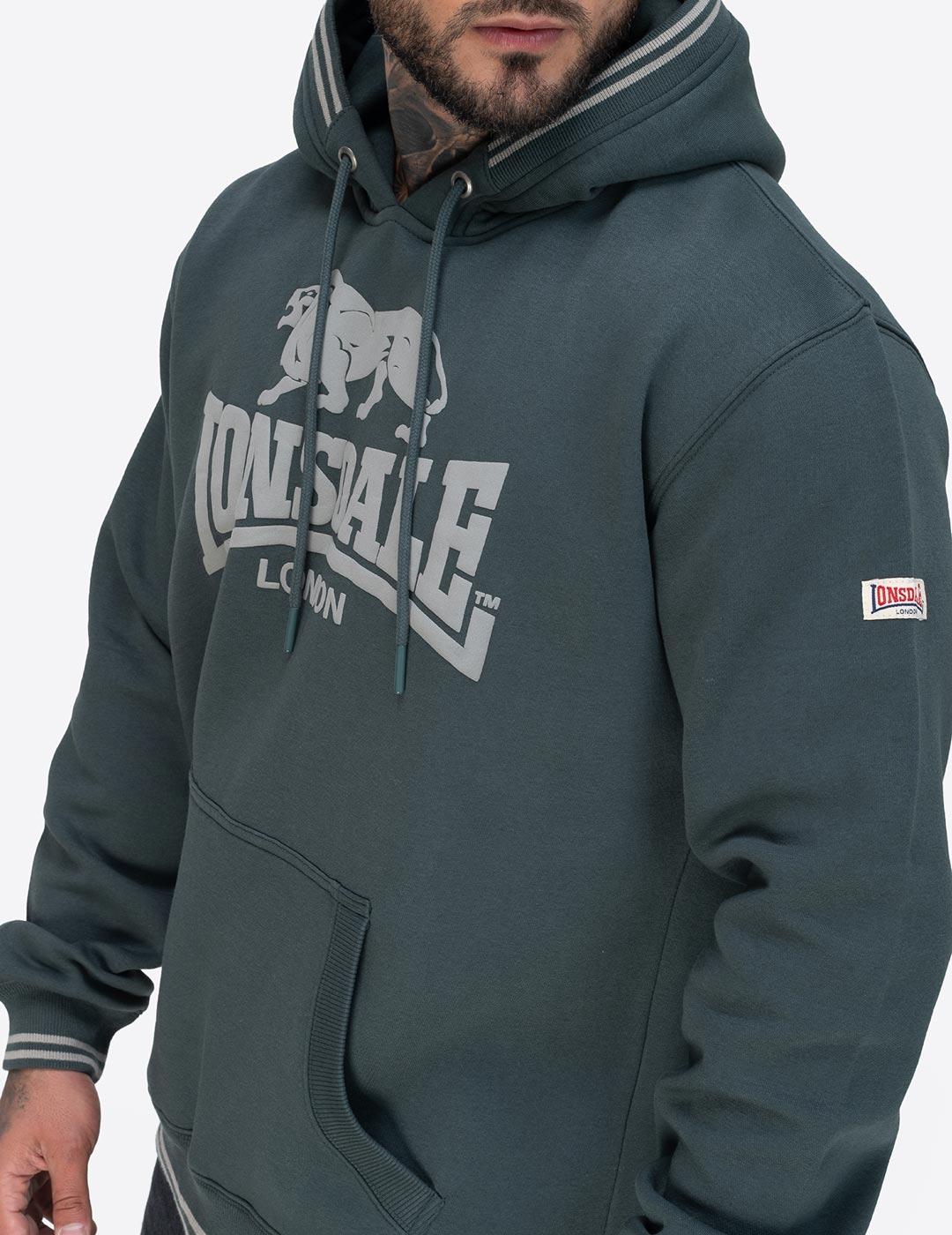 Sudadera Capucha LONSDALE OUTWOOD - Green/Green