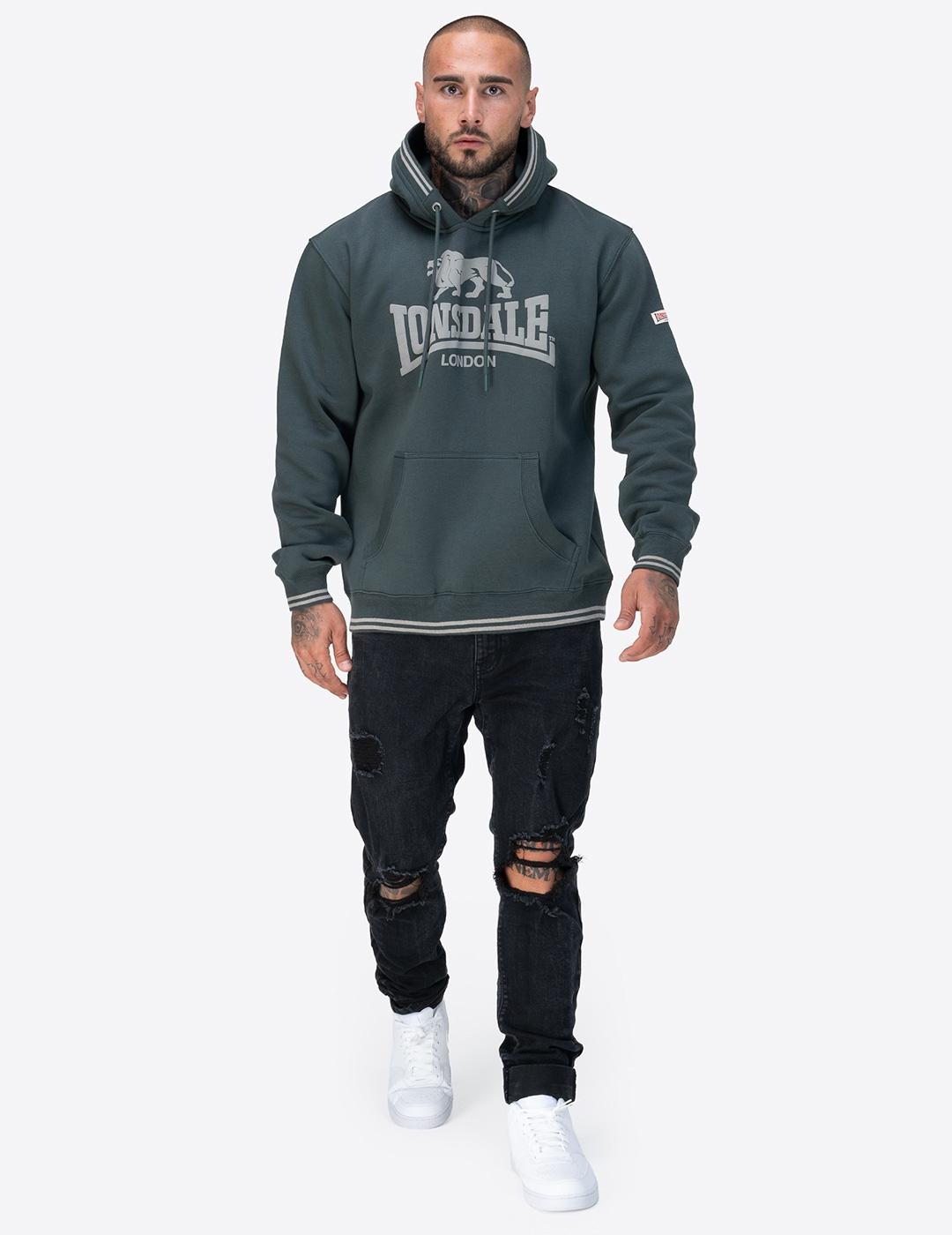 Sudadera Capucha LONSDALE OUTWOOD - Green/Green